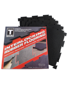 BODY-SOLID RFBST4PB Body-Solid Tools Interlocking Rubber Flooring (black)