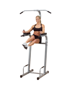 BODY-SOLID PVKC83X Powerline Vertical Knee Raise Dip Push-Up Chin-Up
