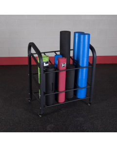 BODY-SOLID Foam Roller and Yoga Mat Rack